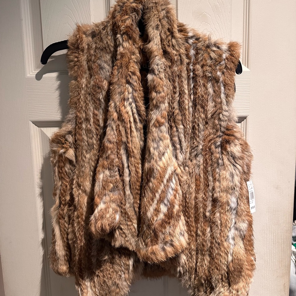 Clio Natural Faux Fur Vest